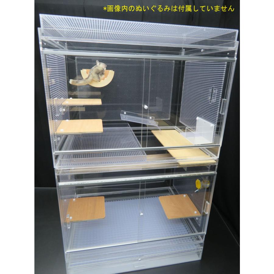 宅配フクロモモンガ ジョイントケージ 60×45×93 スペシャルセット ケージ、アクセサリー デグーマウス ジョイントケージ 60×45×93 スペシャルセット キャスター架台付