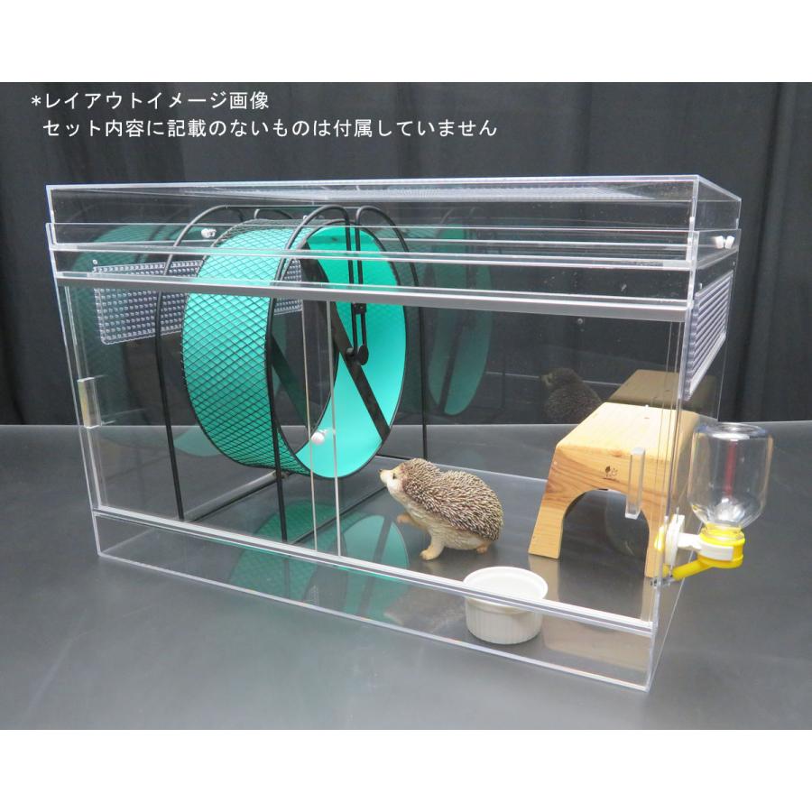 ハリネズミ 飼育セット アクリル 取り付ける ケージ 美品 ハリネズミ 飼育セット アクリル 取り付ける ケージ 美品