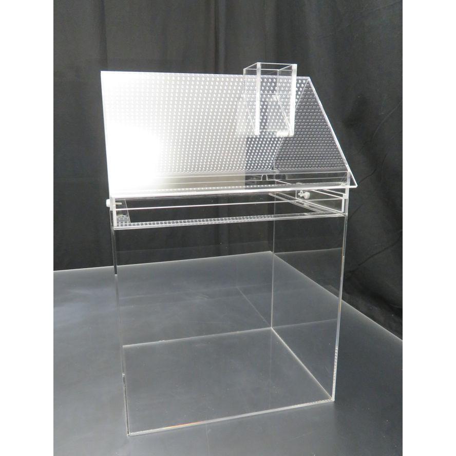 フタスライド ヤモリケージ 煙突付三角屋根 Ahsf e アクリルケージ屋さん 通販 Yahoo ショッピング