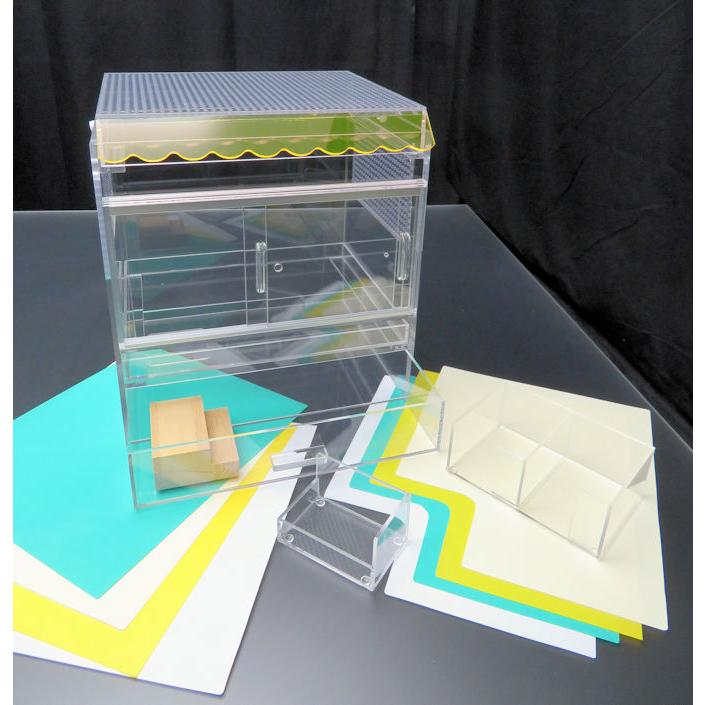 小型ハムスターのお家スペシャル ポコポコひさしの平面フタ オレンジ メンテナンスシート付 Ajhc pco アクリルケージ屋さん 通販 Yahoo ショッピング