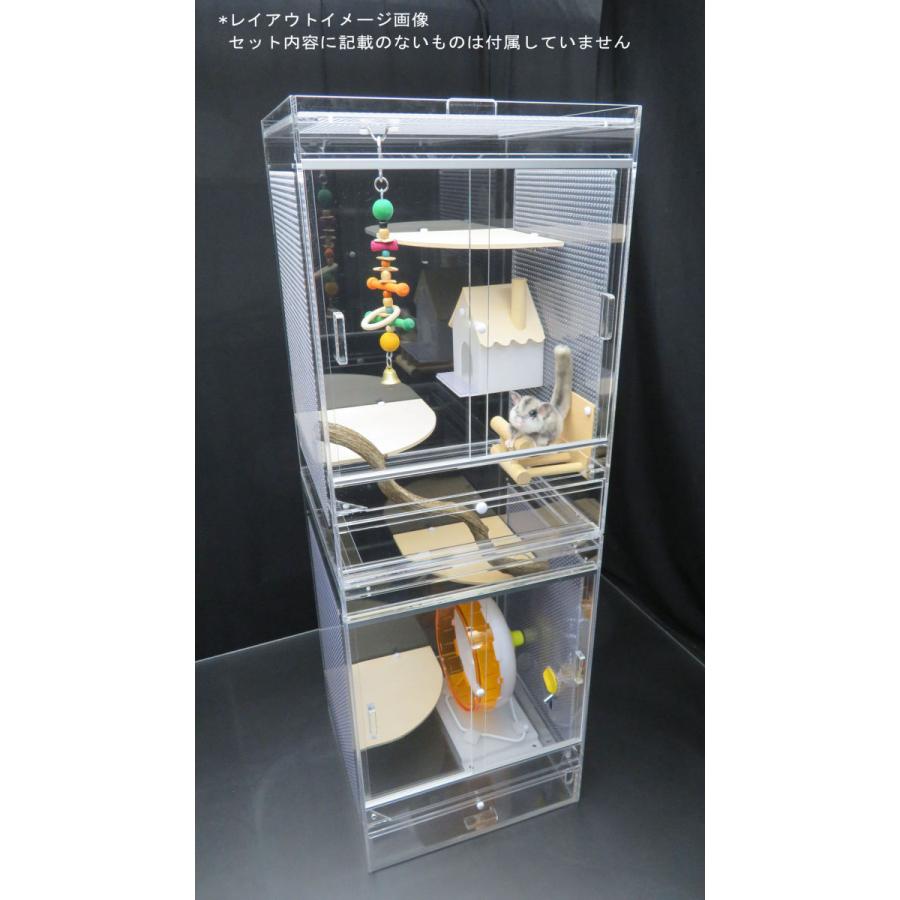 フクロモモンガ 飼育 ケージ 100合体式 : アクリルケージ屋さん フクロモモンガ 飼育 ケージ 100合体式 : アクリルケージ屋さん