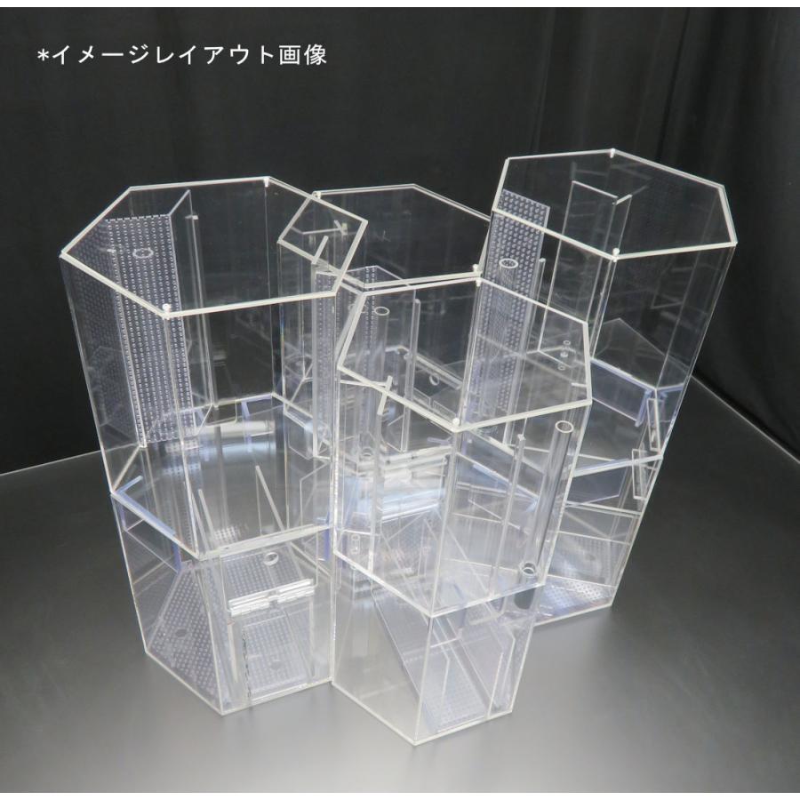 六角形のオーバーフロー水槽 一辺15cm 約15L フタ有|nexxtshop|11
