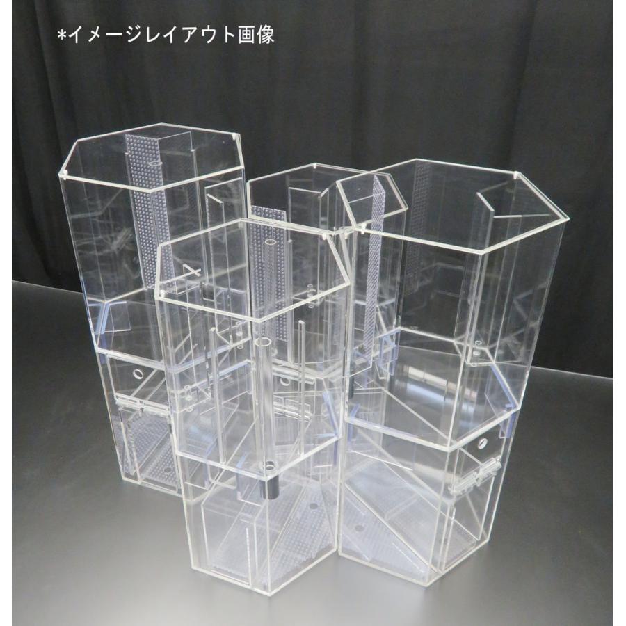 六角形のオーバーフロー水槽 一辺15cm 約15L フタ有|nexxtshop|12