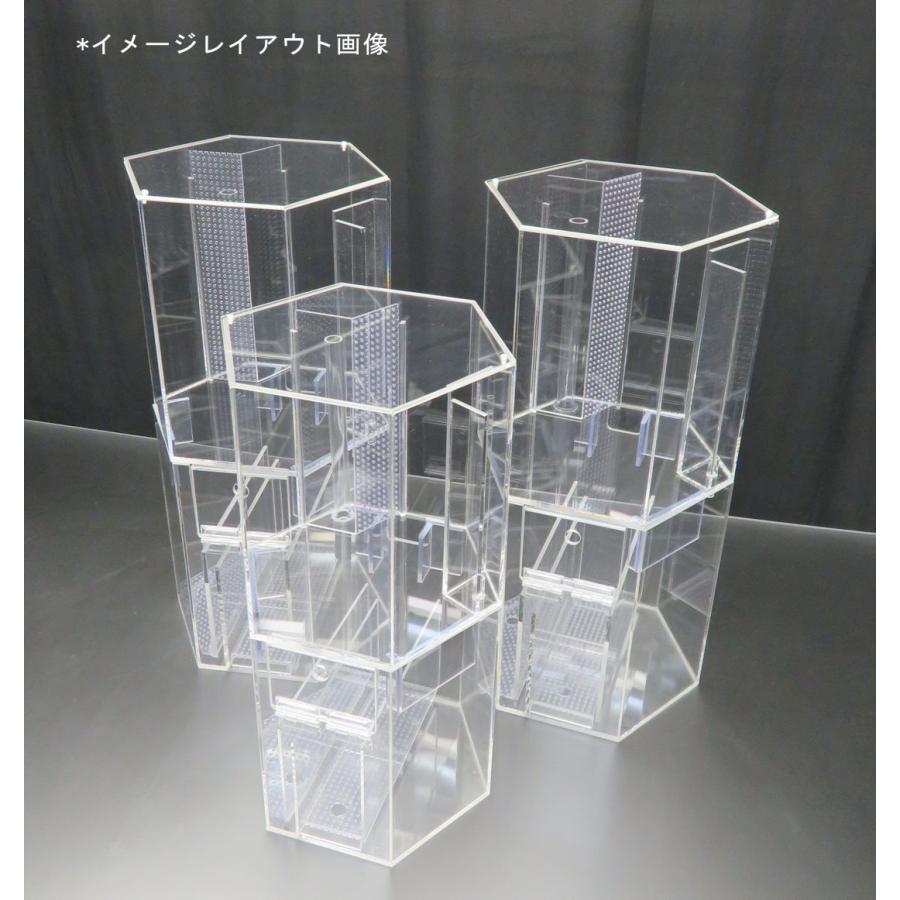 六角形のオーバーフロー水槽 一辺15cm 約15L フタ有|nexxtshop|13