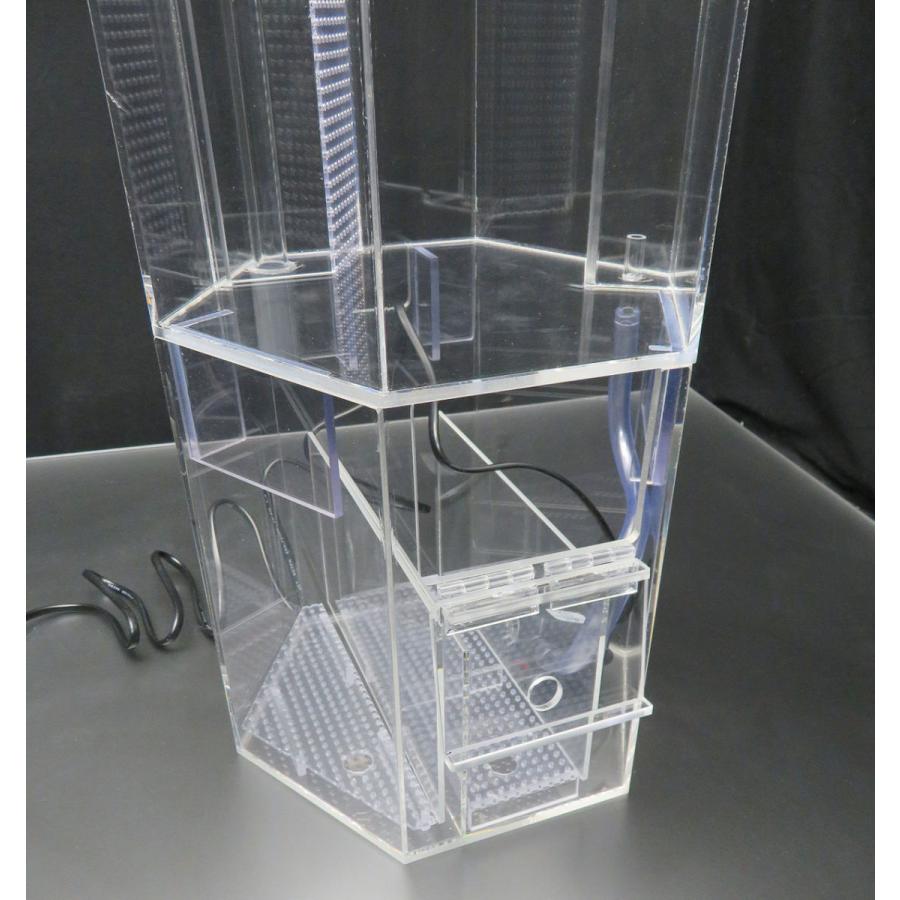 六角形のオーバーフロー水槽 一辺15cm 約15L フタ有|nexxtshop|08