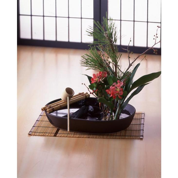 ヴィンテージ・天然木製.水盤.オブジェ! レア! 昭和レトロ! 未生流