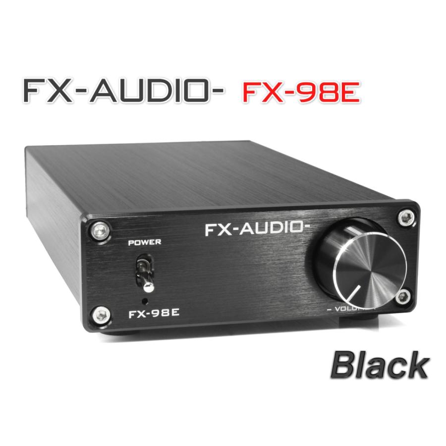 FX-AUDIO- FX-98E ブラック 160Wハイパワーデジタルアンプ TDA7498EデジタルアンプIC搭載 正規激安 贈答