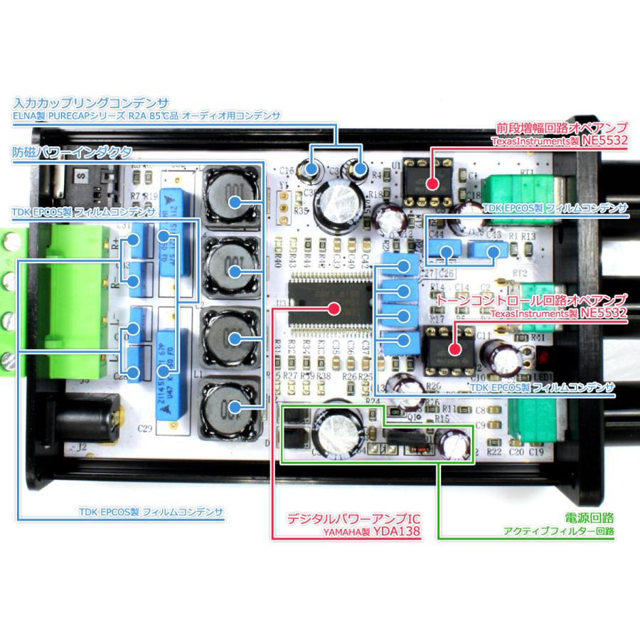 FX AUDIO FX-AUDIO- FX152J PRO[ブラック]YDA138搭載トーン
