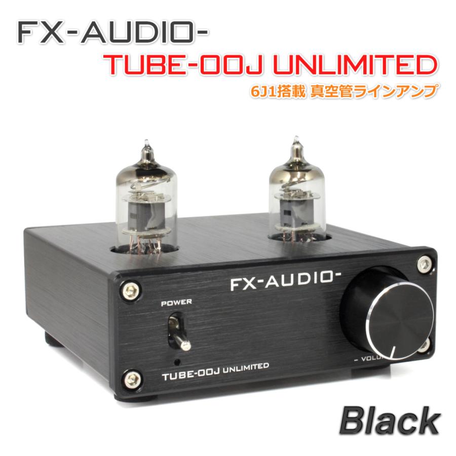 ★お勧め製品推進キャンペーン★FX-AUDIO- TUBE-00J UNLIMITED [ブラック] 6J1軍用選別グレード真空管搭載ラインアンプ 特別限定生産モデル OPA627搭載｜nfj