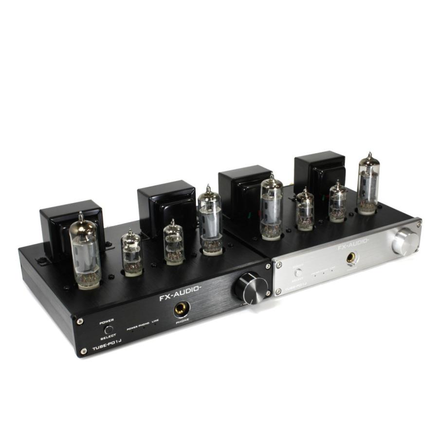 [アウトレット特価]FX-AUDIO- TUBE-P01J[シルバー]【チューニングモデル】シングルエンド純A級 真空管プリメインアンプの画像