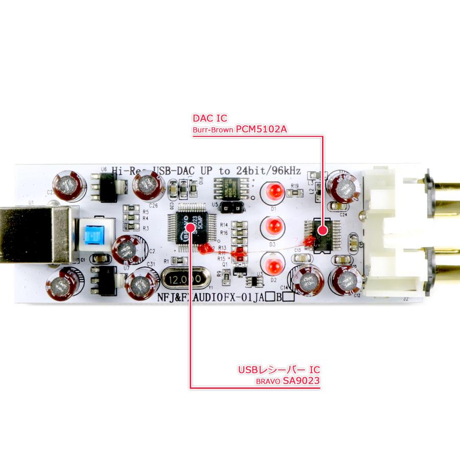 FX-AUDIO- FX-01J TYPE-A PCM5102A搭載 USB バスパワー駆動 ハイレゾ対応DAC｜nfj｜05