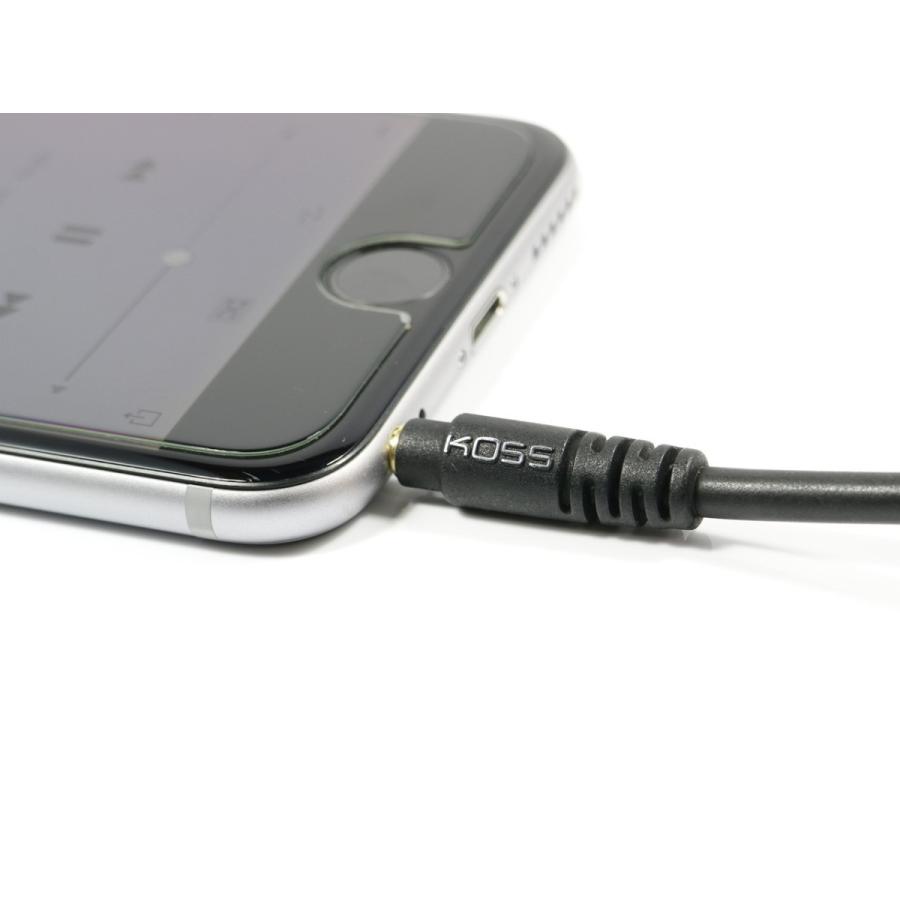KOSS 3.5mmステレオミニプラグ(オス-オス) オーディオケーブル 1.3m