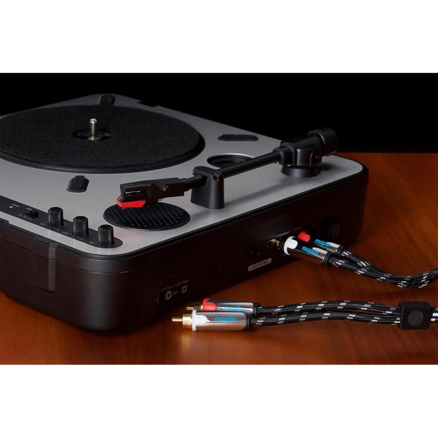 maplin製 高品質 Pro オーディオケーブル ステレオRCAケーブル[1.5m] RCA(オス-オス) 2RCA(赤白) 金メッキ仕様 | ブランド登録なし | 03