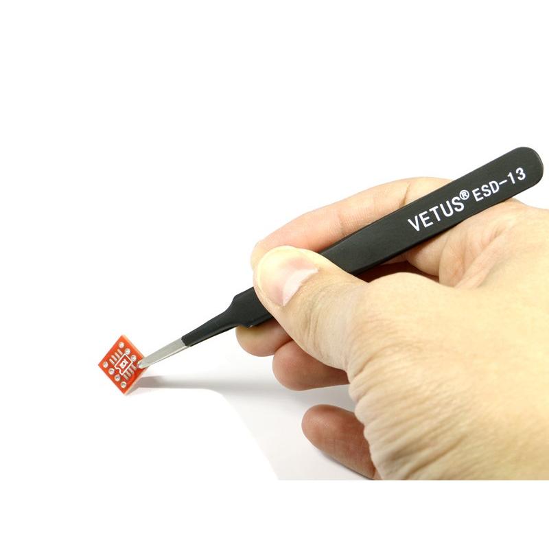 電子工作用精密ピンセット 絶縁先平タイプ[直型] | ブランド登録なし | 02