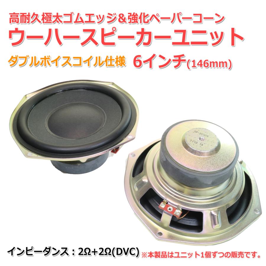 ダブルボイスコイル 高耐久極太ゴムエッジ&強化ペーパーコーン ダブルボイスコイル 高耐久極太ゴムエッジ&強化ペーパーコーン