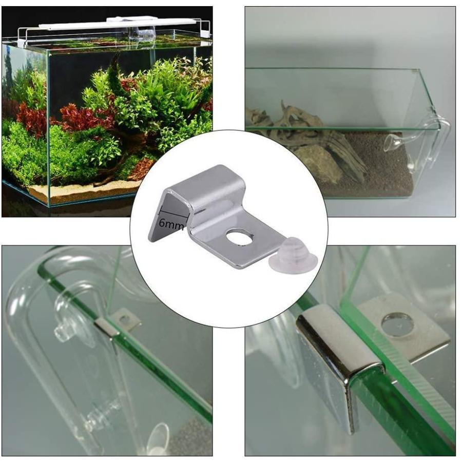 4個 水槽ガラスブタ受け ステンレス製フタ受け 水槽カバーサポートステンレス鋼 滑り止め 耐久 アクアリウム 水槽アクセサリー 水槽用品 6mm Gys Nft Shop ヤフー店 通販 Yahoo ショッピング
