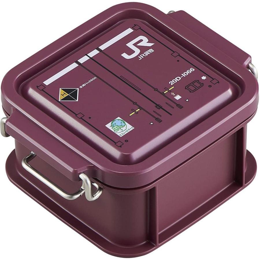 格安新品  OSK CNT- 食洗機対応 日本製 [スタッキング可能/鉄道グッズの収納BOXにも] 300ml エンジ JR貨物 コンテナランチボックス 弁当箱 弁当箱