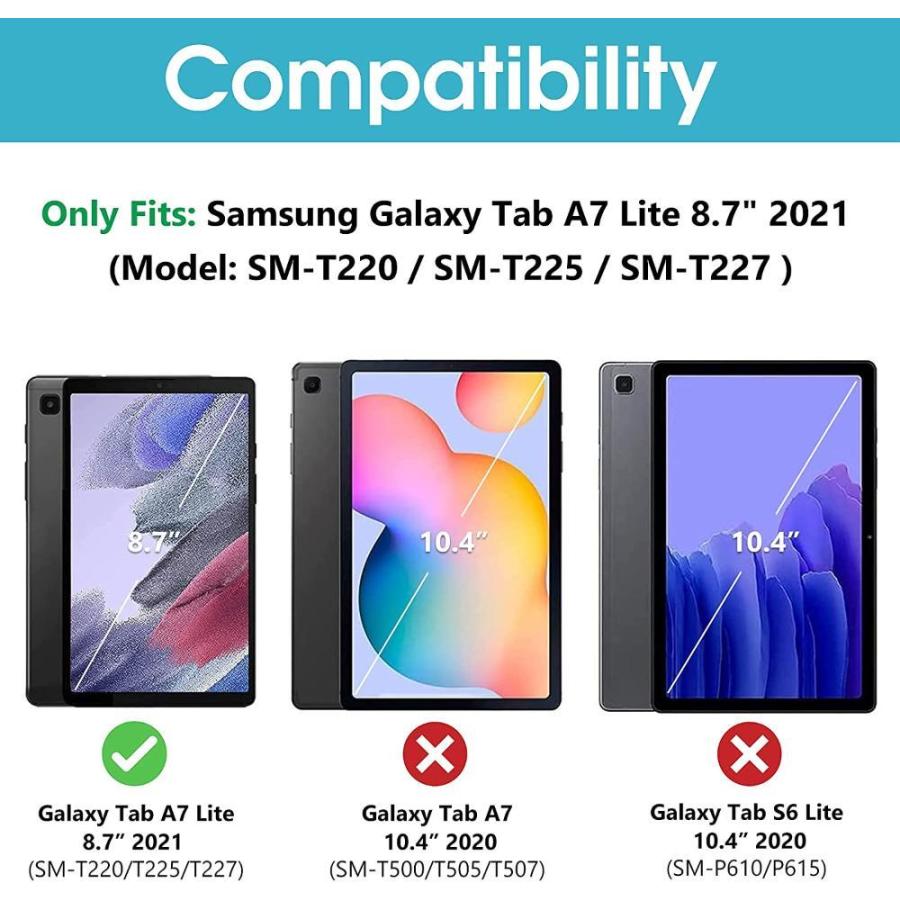 充実の品 8.7 Case Lite A7 Tab Galaxy ProCase ケース 8. スマートカバー、適用端末：サムスン スリム  2021、三つ折り その他PCサプライ、アクセサリー