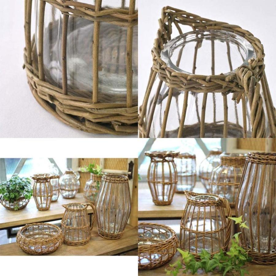 Spice Of Life スパイス 花瓶 かご編み フラワーベース Fontaine ピッチャー 15 16 5 18cm Lygn1030 期間限定送料無料