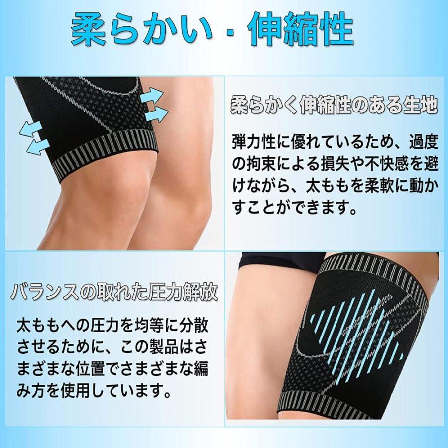 最大15 Offクーポン 通気性 スポーツ用 大腿用 滑り止め付き 太腿サポーター 太ももサポーター 2枚 Goosom 薄型 M 暗灰色 Tc 指用 Www We Job Com