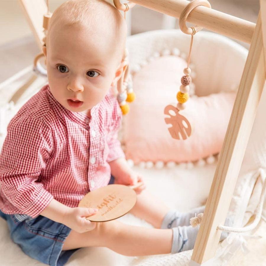 販売実績no 1 Okawari Home ベビージム 木製 ナチュラル おもちゃ付き ベッドぶら下げ 知育玩具 セットアイテム 木のおもちゃ ラトル 赤ちゃん ベビ Offsportswear Com