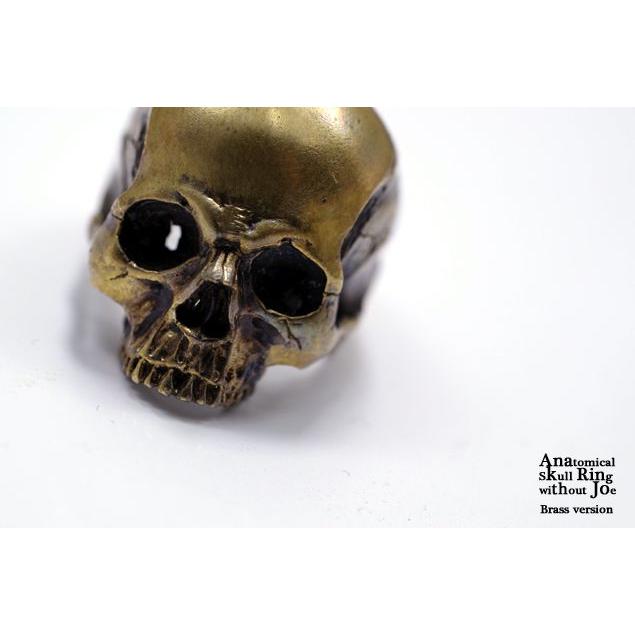 人気が高い  指輪　スカルリング　Anatomical ジョー ウィズアウト リング スカル 【真鍮】アナトミカル Joe without Ring Skull 指輪