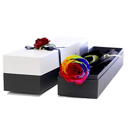 最新情報 Makefuture Rainbow Rose プリザーブドフラワー 花 彼女 一輪 バラ 虹色 プロポーズ プレゼント アモローサ 花言葉 奇 Seal限定商品 Mobile Scotturb Com