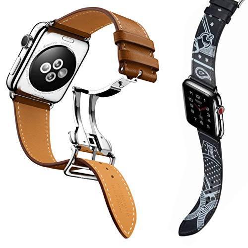 全てのアイテム 1 / 2 / 3 / 4 Series Watch Apple 全16色 バンド Watch Apple に向け改良版人気交換ベルト 精選上等レザー素材とス 対応  38mm スマートウォッチアクセサリー