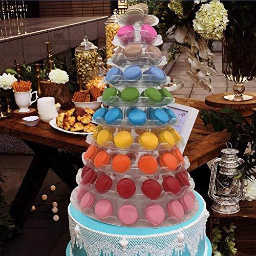ケーキスタンド 結婚式の誕生日の装飾のためのラウンドマカロンタワースタンドケーキディスプレイラック 結 A B07wq1x2p8 Ngo Worksストア 通販 Yahoo ショッピング