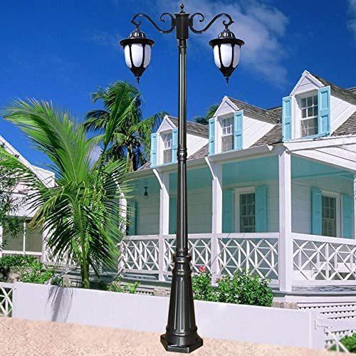 ハイポールダイキャストアルミニウムランドスケープライト屋外コートヤードメタルピラーランタンヴィラコー 屋外照明 Ngo Diy 工具 A B09jzby2r6 Worksストア