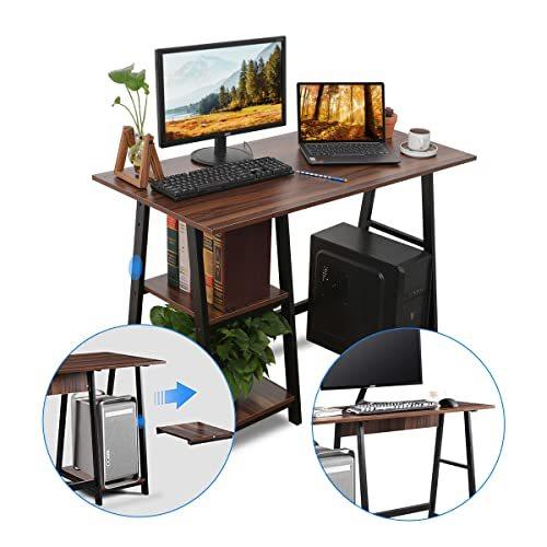 Lifefairパソコンデスク ラック付きデスク 両用デスク デスク収納 整理 オフィス 机 Pcデスク テレワーク 左右入替可 省スペース 可動式棚 おしゃれ Brown A B09r6tmqm2 2212 Ngo Worksストア 通販 Yahoo ショッピング
