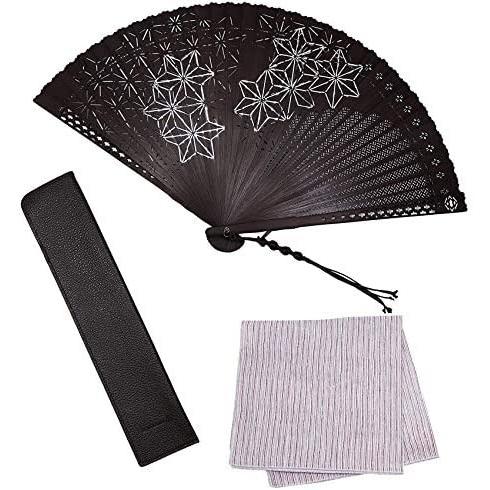 魅力的な 扇子 男性 麻の葉 総骨扇 ブラウン 長生堂オリジナル 扇子袋 ハンカチ無料 セット 箱入り おしゃれ シルク 男性用 メンズ 扇子 人気ショップが最安値挑戦 Www Kingfishswimming Com