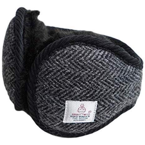 ハリスツイード Harris Tweed イヤーマフ イヤーウォーマー 耳当て 裏ボア ふわふわ 防寒 寒さ対策 折畳み コンパクト おしゃれ 耳あて Gruindag Com