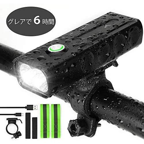 Bessport自転車ライト Usb充電式 高輝度1000ルーメン Led自転車ヘッドライト 6時間ハイライト 三段階点灯モード 登山 通勤 懐中電灯 ご予約品