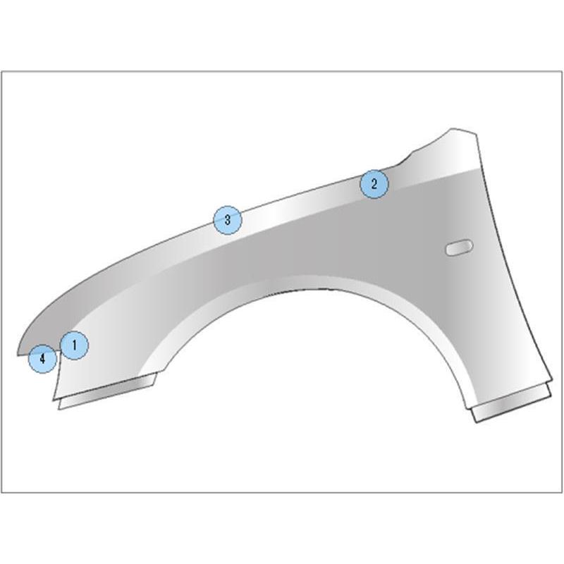 スズキ 純正 ジムニー 《 JB23W 》 左フェンダー 58811-81AA1 P70100-24002974｜ngp-parts-o-store｜05