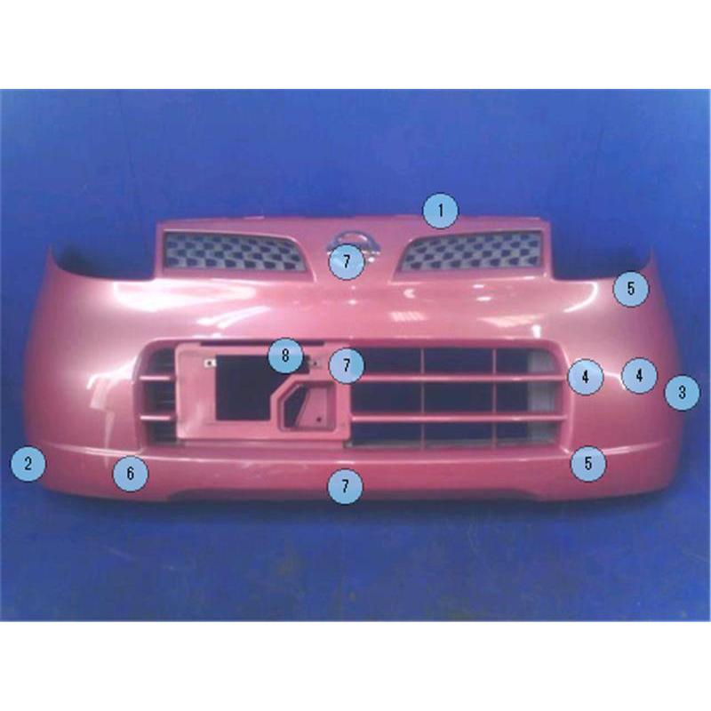 MG22S 純正加工 US風フロントバンパー 日産 純正 モコ 《 MG22S 》 フロントバンパー P80100-25009785 : NGP