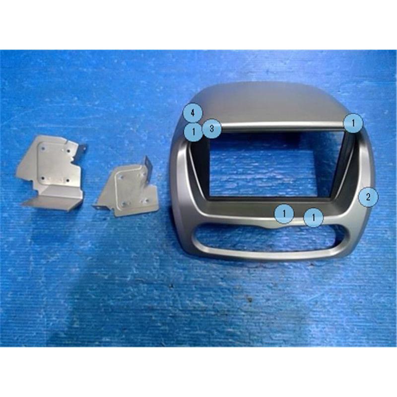 三菱 HA1W アイ 社外ナビ＆オーディオ取り付け対応 オーディオパネル ステー 美品！三菱 アイ AI 2DINオーディオパネルセット HA1W 禁煙車で