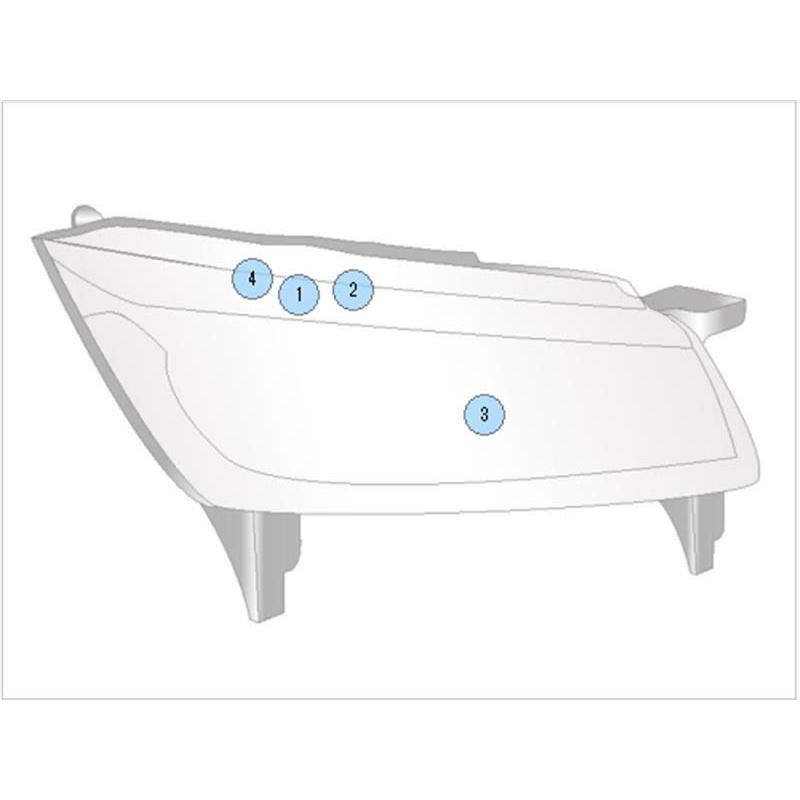 トヨタ 純正 セルシオ 《 UCF31 》 右ヘッドライト 81110-50231