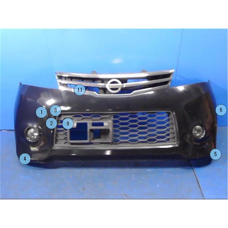 日産 純正 ルークス 《 ML21S 》 フロントバンパー P90200-25004227