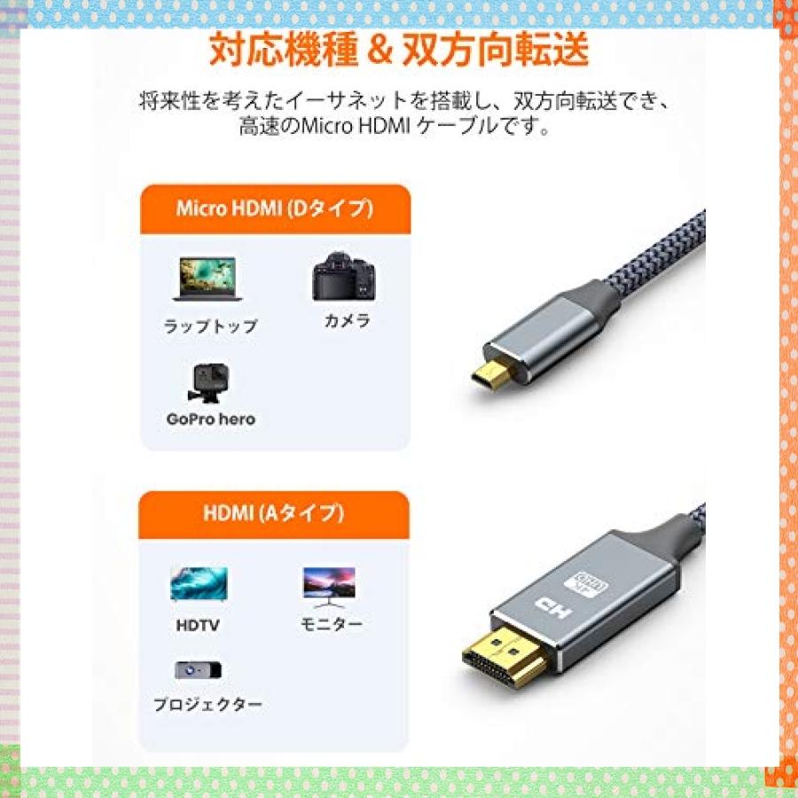 Snowkids マイクロHDMI HDMIケーブル Micro HDMI To HDMI 3m (マイクロ