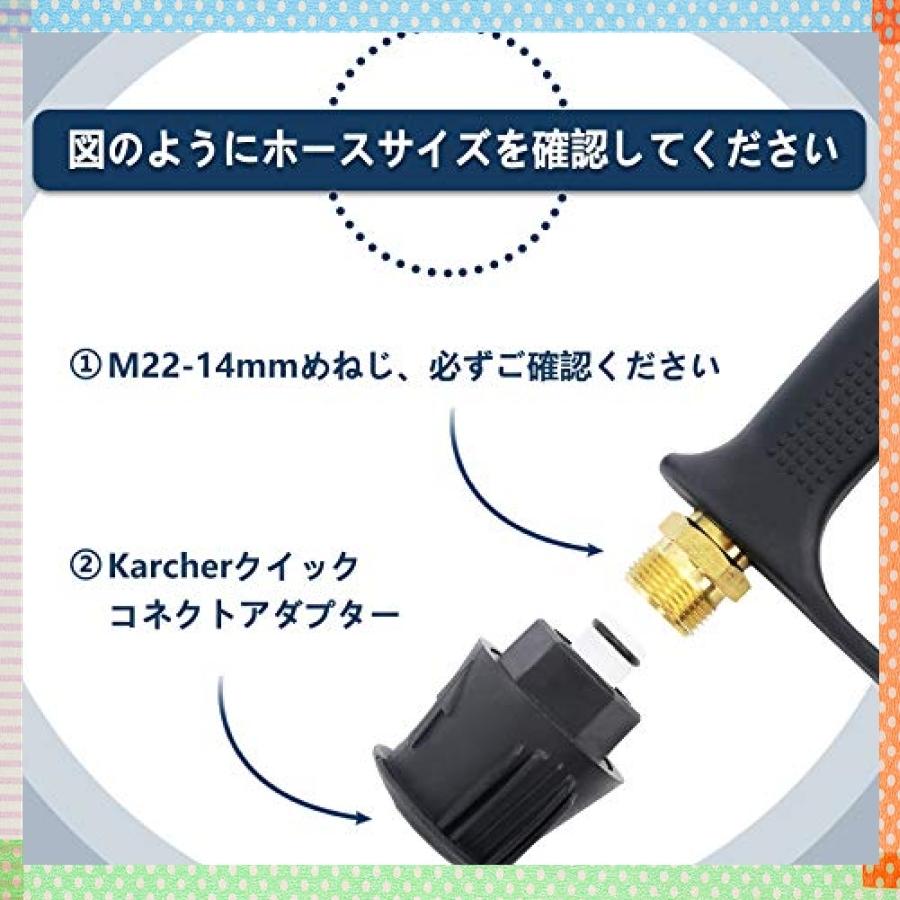 卸し売り購入 高圧洗浄ショートガン Derasl M22 カークリーニングに 温水と冷水の交換 Psi 4000 ノズルチップ5個 フィッティング 14mm 高圧洗浄機 Www Fattoriabacio Com
