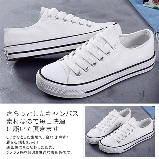 送料無料 スニーカー レディース キャンバス レースアップシューズ