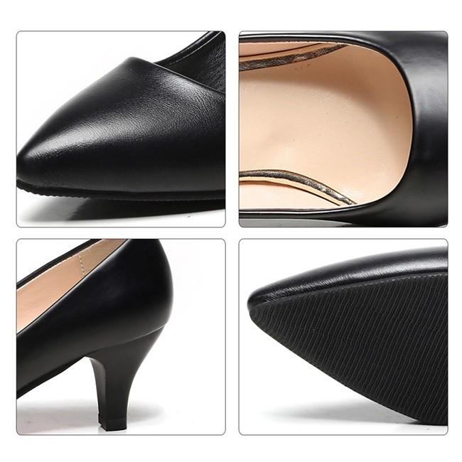 パンプス レディース ポインテッドトゥ ヒール 3cm 5cm 7cm PU