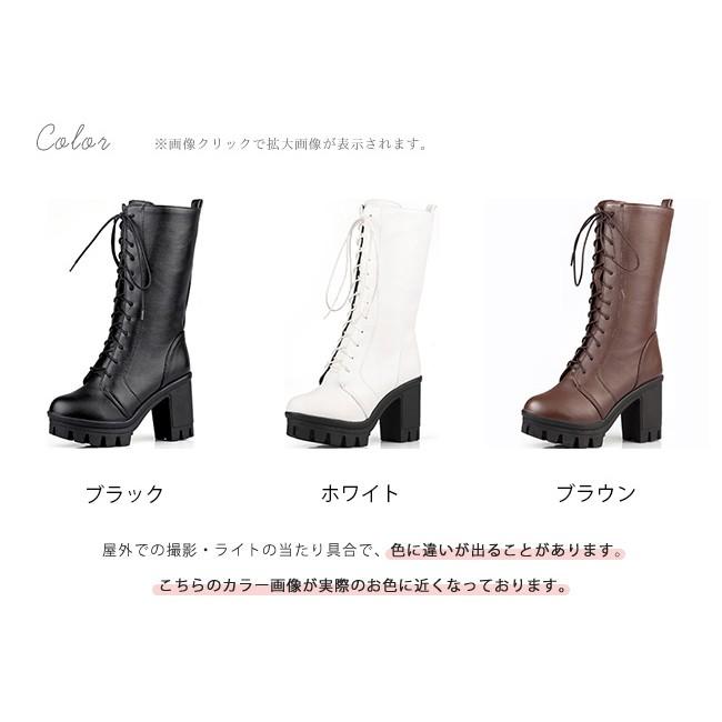 ショートブーツ レディース ミドル丈 太ヒール 厚底 ブーティー レースアップブーツ 編み上げブーツ 無地 コスプレ靴 コスプレ靴 Cosplay用 大きいサイズ fxpc04 Ngytomato 通販 Yahoo ショッピング