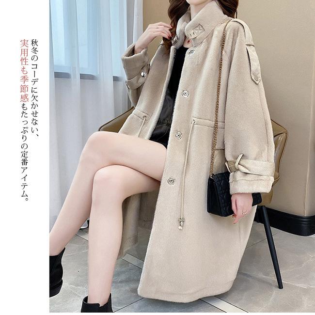 ロングコート レディース ファーコート フェイクファー ロング丈 ふわふわ ノーカラー シンプル 暖かい カジュアル 秋冬 韓国 ポケット アウター 長袖 可愛い mrwt08 Ngytomato 通販 Yahoo ショッピング