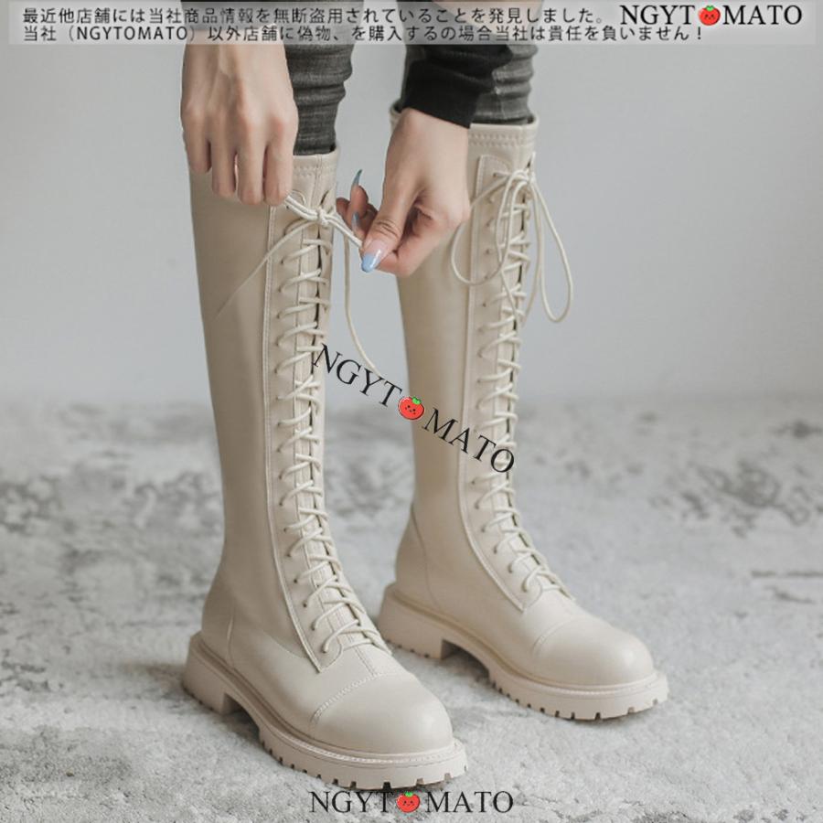 Dr.Martens/ホワイト/アイボリーロングブーツ レースアップ　24cm Dr.Martens/ホワイト/アイボリーロングブーツ レースアップ 24cm