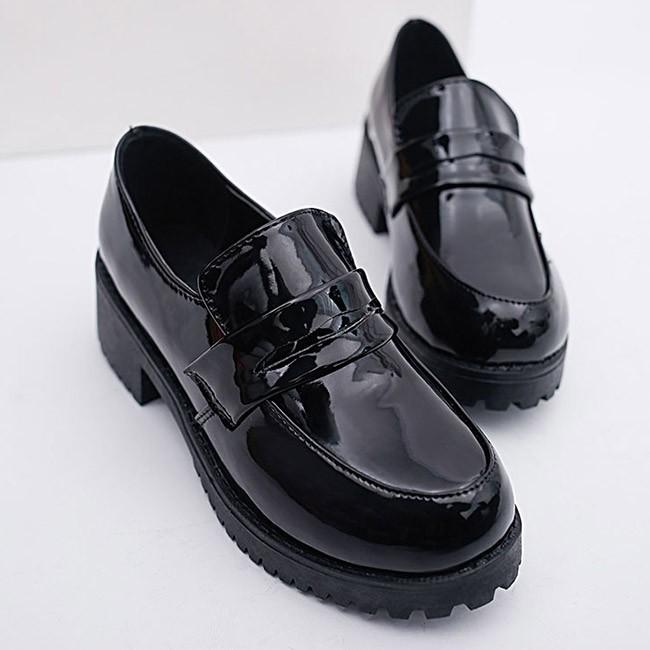 ローファー パンプス レディース シンプル ローヒール 厚底 シューズ 黒 軽量 おしゃれ かわいい 歩きやすい 学生靴 コスプレ靴 Cosplay用 04kt1807fbah02 Ngytomato 通販 Yahoo ショッピング
