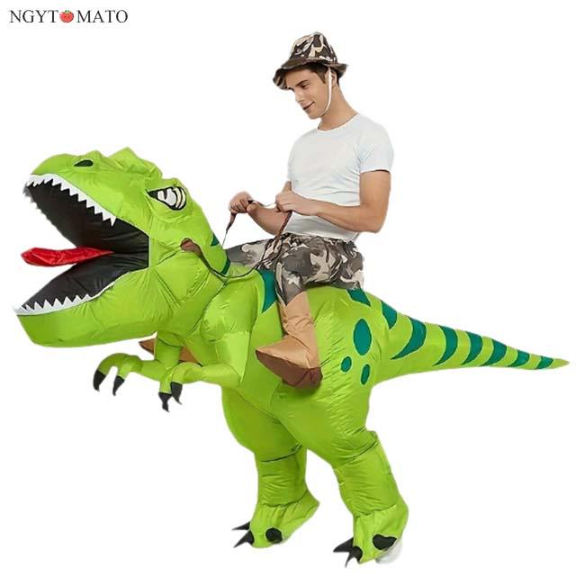 恐竜 着ぐるみ ハロウィン コスプレ 衣装 大人 キッズ 男女兼用 空気 