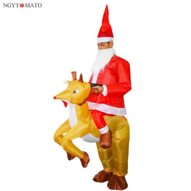 着ぐるみ 動物 インフレータブル クリスマス コスプレ 衣装 大人 男女兼用 空気充填 膨らむ サンタクロース トナカイ コスチューム 仮装 面白グッズ イベント NGYTOMATO - 通販 - Yahoo ショッピング