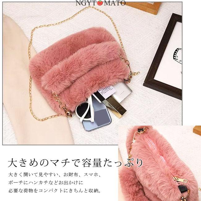 ファーバッグ レディース 2way ショルダーバッグ ハンドバッグ ボア